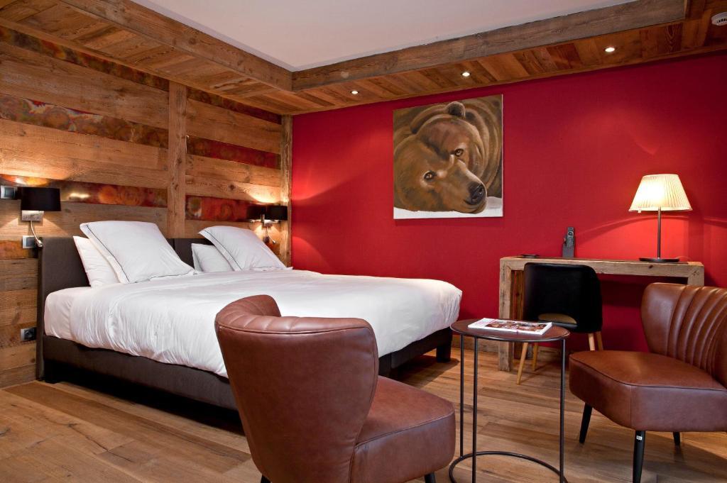 Chalet-Hotel La Marmotte, La Tapiaz & Spa, The Originals Relais Les Gets Pokoj fotografie