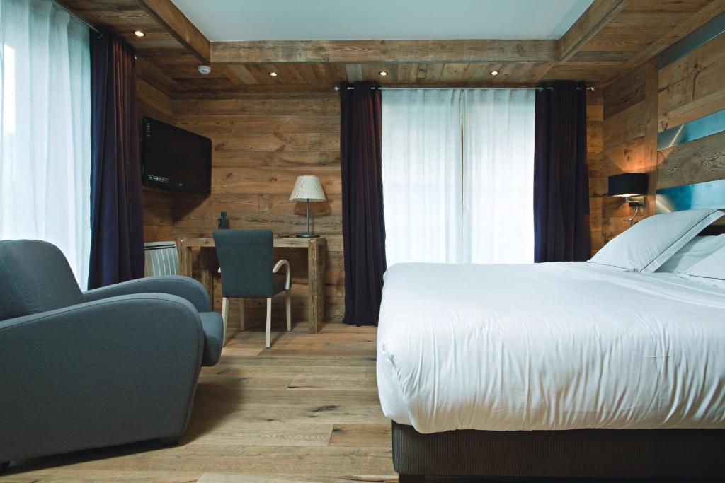 Chalet-Hotel La Marmotte, La Tapiaz & Spa, The Originals Relais Les Gets Pokoj fotografie